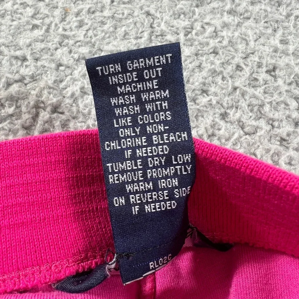 Ralph Lauren Tracksuit Girls 12M Pink Velour Zip‎ Hoodie and Pants Set Vintage
